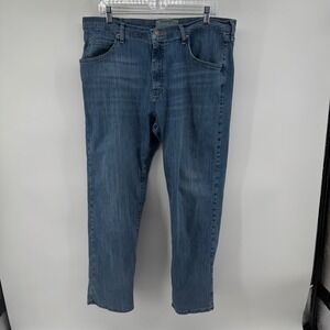 Wrangler Authentics Men Jeans Blue Wash Straight‎ Leg Size 36x31